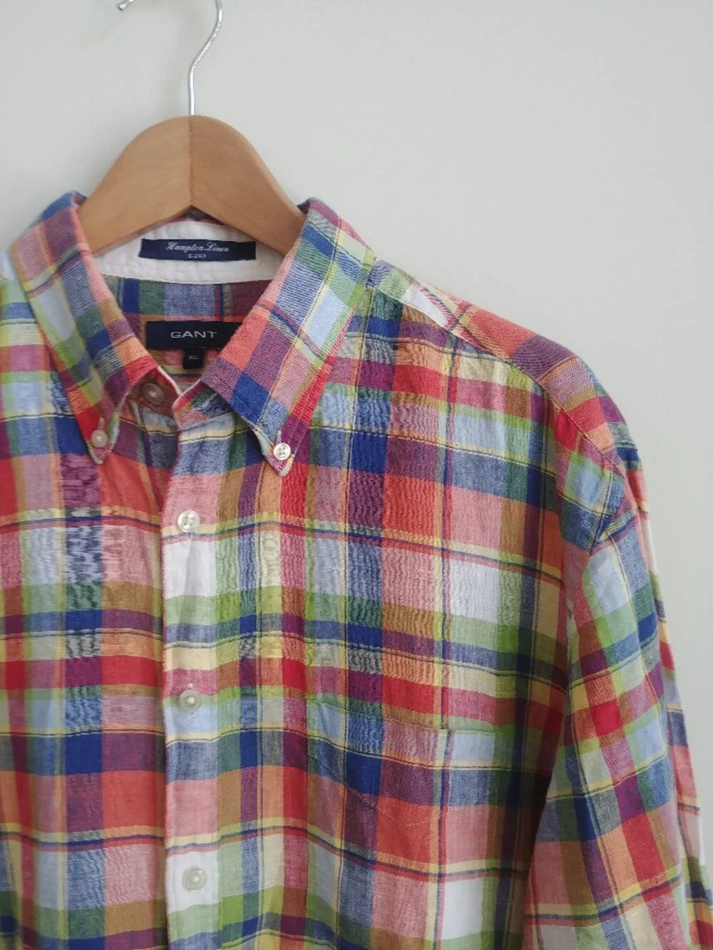 Gant Men's XL Hampton 100% linen E-Z Fit Mens short sleeve button down shirt - Picture 2 of 13